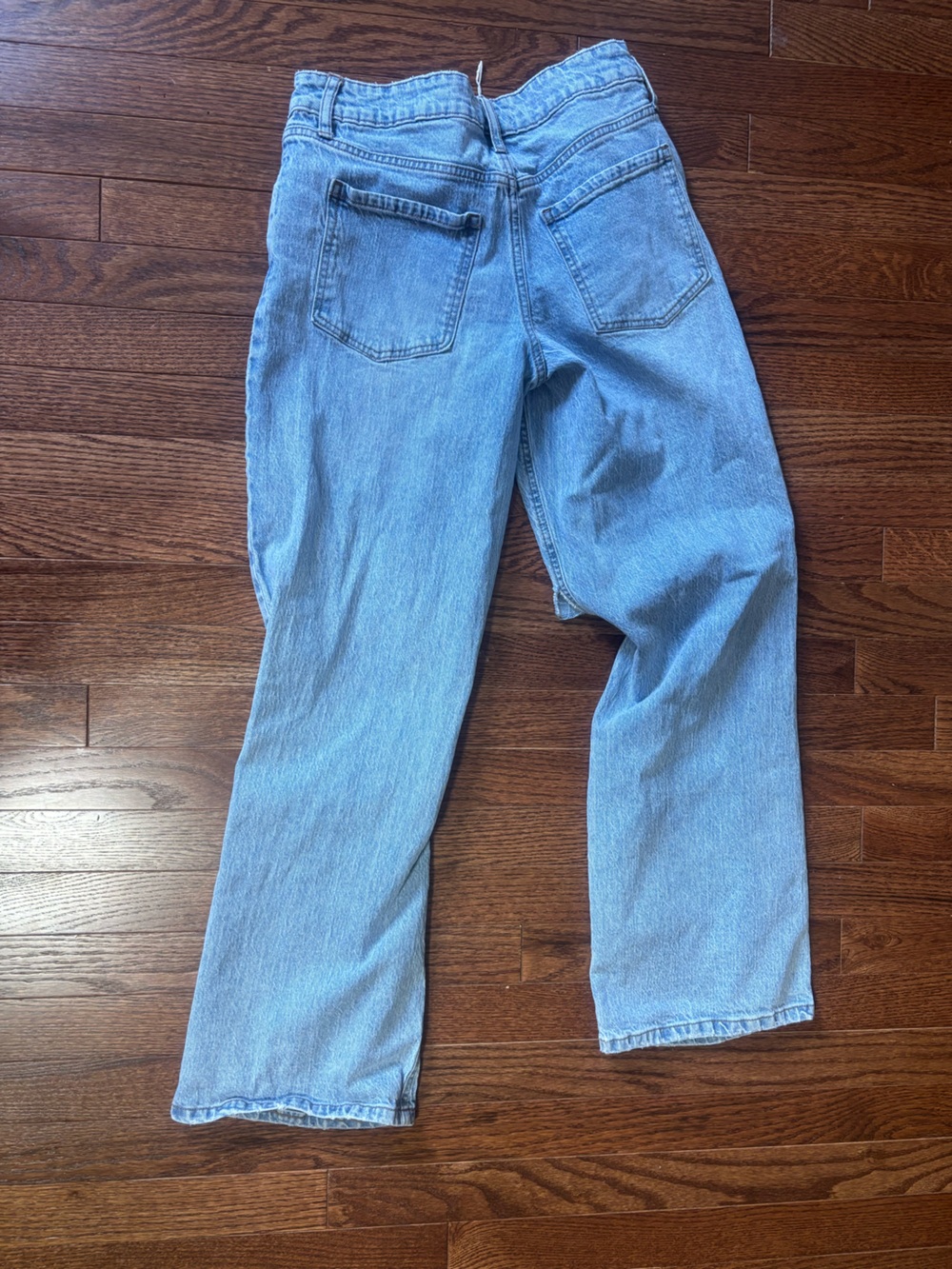 Classic Light Blue Distressed Junior Jeans - copper key size 3